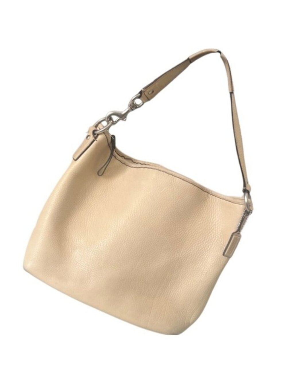 Coach Sarah Tan Pebbled Leather Hang Tag Shoulder Bag F13904
